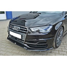 Накладка сплиттер на передний бампер на Audi A3 8V S-Line / S3 8V Sportback